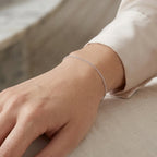 Italian Made -Rhodium Overlay Sterling Silver Rolo Bracelet (Size - 7.5) with Lobster Clasp_8553623_1