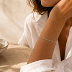 Italian Made -Rhodium Overlay Sterling Silver Rolo Bracelet (Size - 7.5) with Lobster Clasp_8553623_2