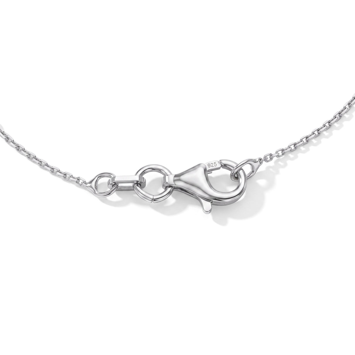Italian Made -Rhodium Overlay Sterling Silver Rolo Bracelet (Size - 7.5) with Lobster Clasp V32515293 3