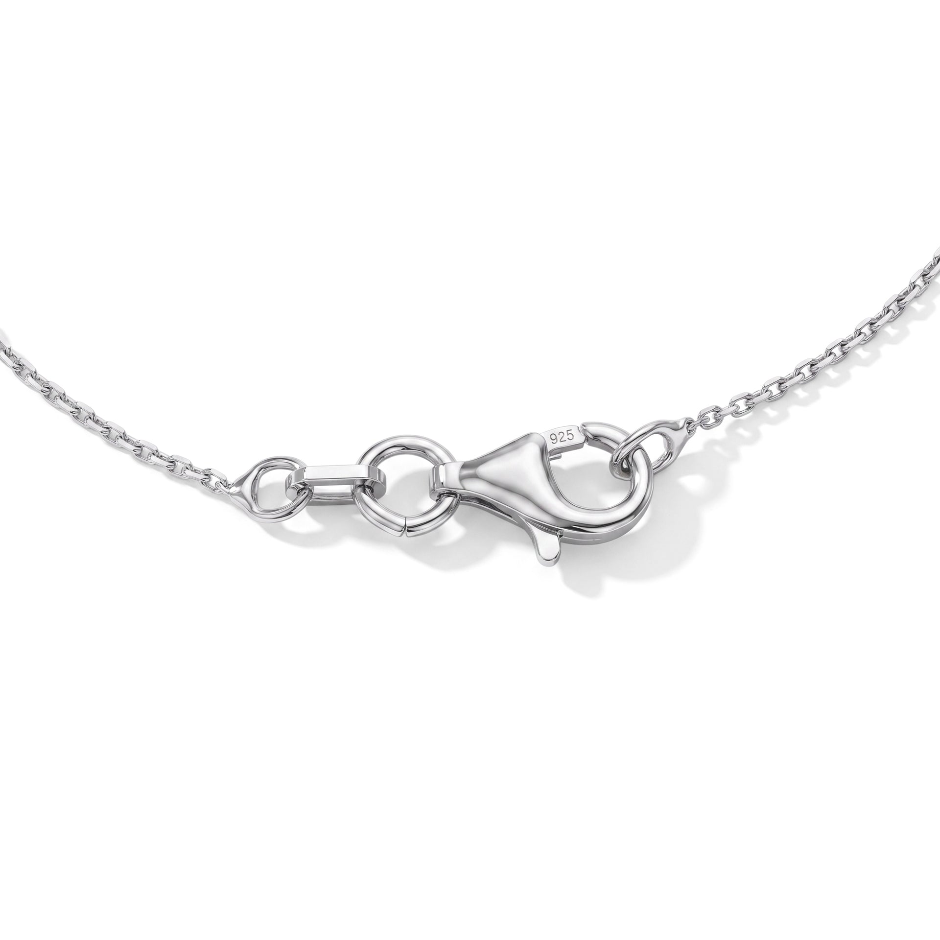 Italian Made -Rhodium Overlay Sterling Silver Rolo Bracelet (Size - 7.5) with Lobster Clasp V32515293 3
