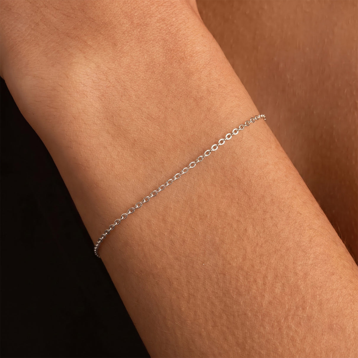 Italian Made -Rhodium Overlay Sterling Silver Rolo Bracelet (Size - 7.5) with Lobster Clasp V32515293 5