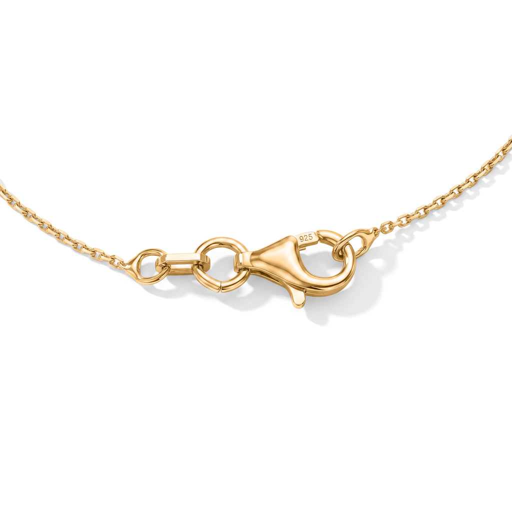 Italian Made - Yellow Gold Plated Sterling Silver Rolo Bracelet (Size - 7.5) with Lobster Clasp_8553624_3