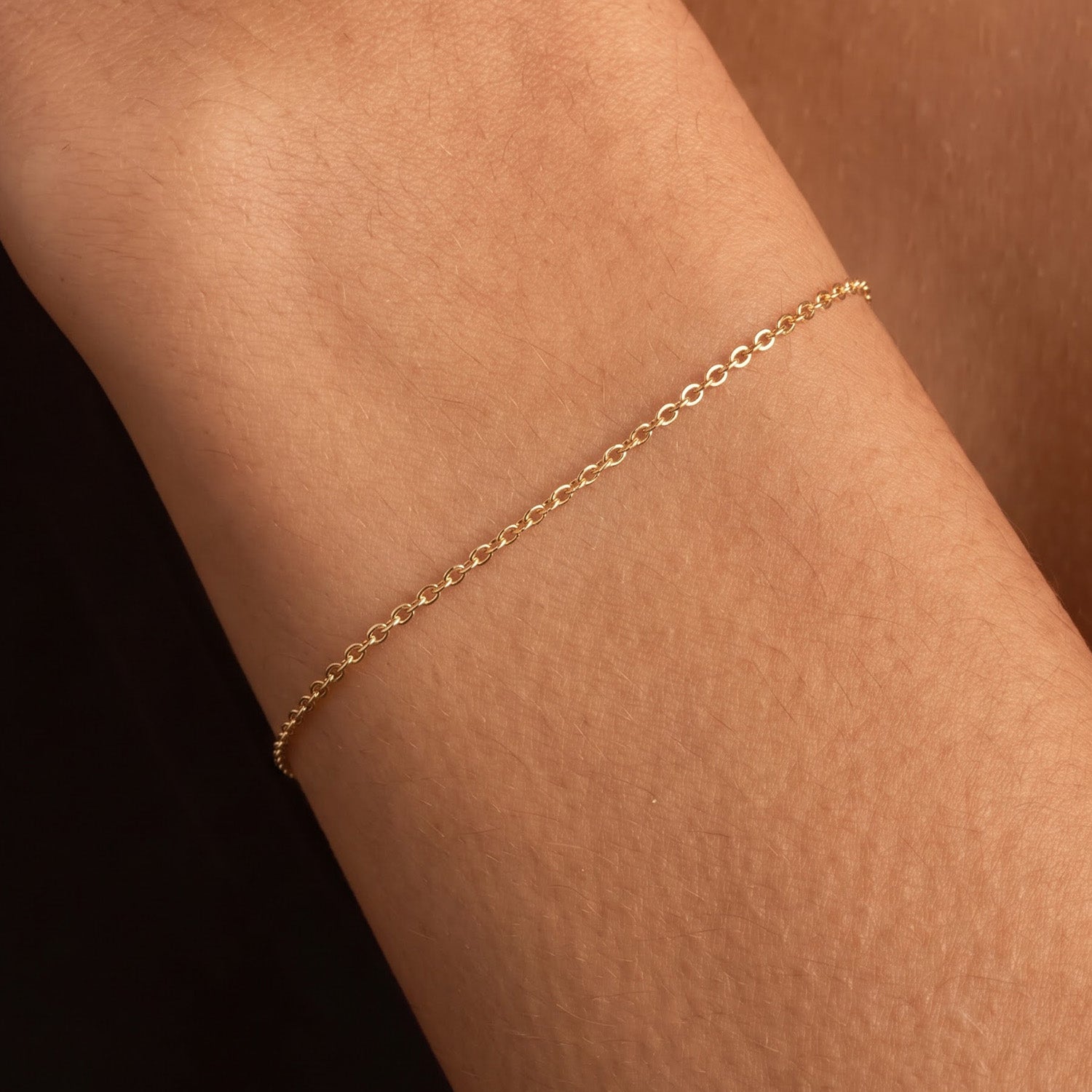 Italian Made - Yellow Gold Plated Sterling Silver Rolo Bracelet (Size - 7.5) with Lobster Clasp V32514415 6