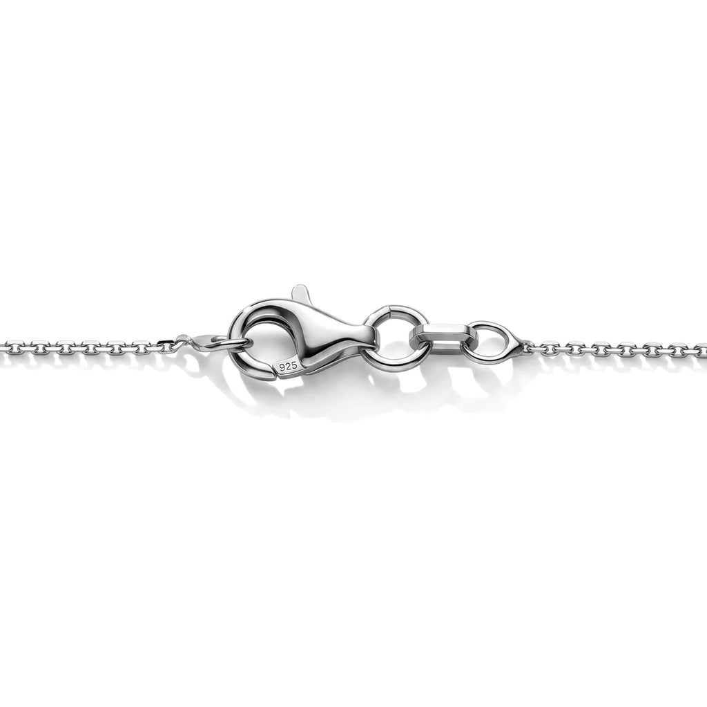 Italian Made -  Rhodium Overlay Sterling Silver Rolo Chain (Size - 18) with Lobster Clasp_8553627_6