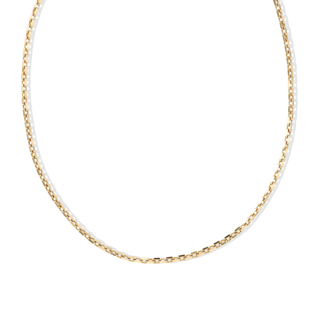 Italian Made- Yellow Gold Plated Sterling Silver Rolo Chain (Size - 18) with Lobster Clasp_8553628
