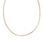 Italian Made- Yellow Gold Plated Sterling Silver Rolo Chain (Size - 18) with Lobster Clasp_8553628