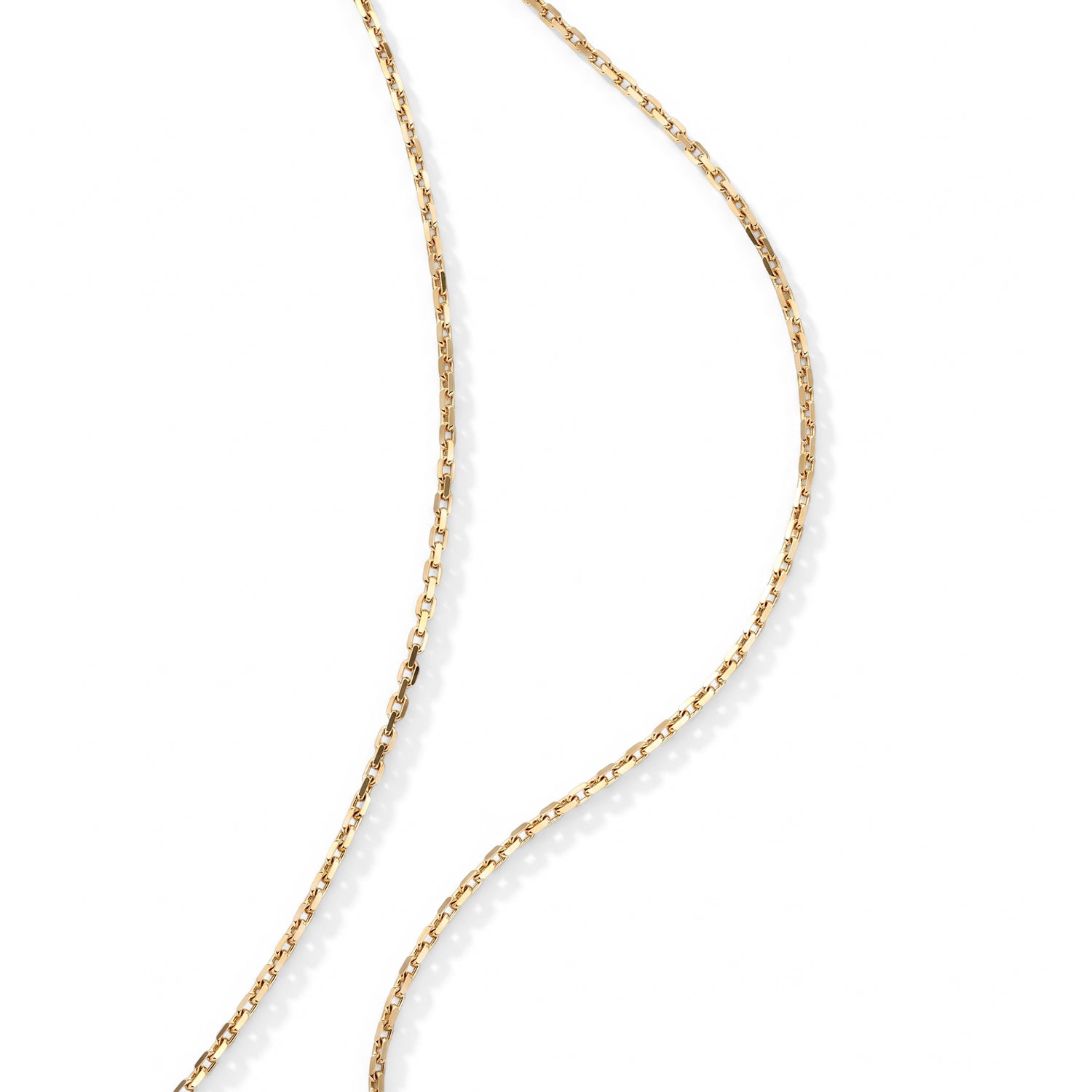Italian Made- Yellow Gold Plated Sterling Silver Rolo Chain (Size - 18) with Lobster Clasp V32513523 1