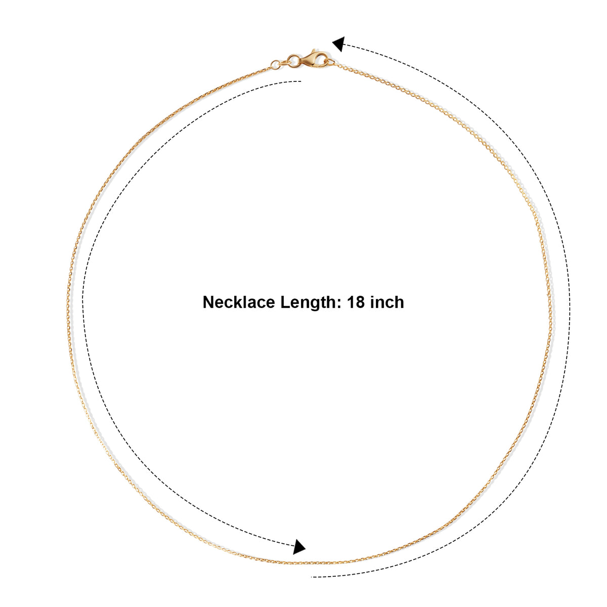 Italian Made- Yellow Gold Plated Sterling Silver Rolo Chain (Size - 18) with Lobster Clasp V32513523 3