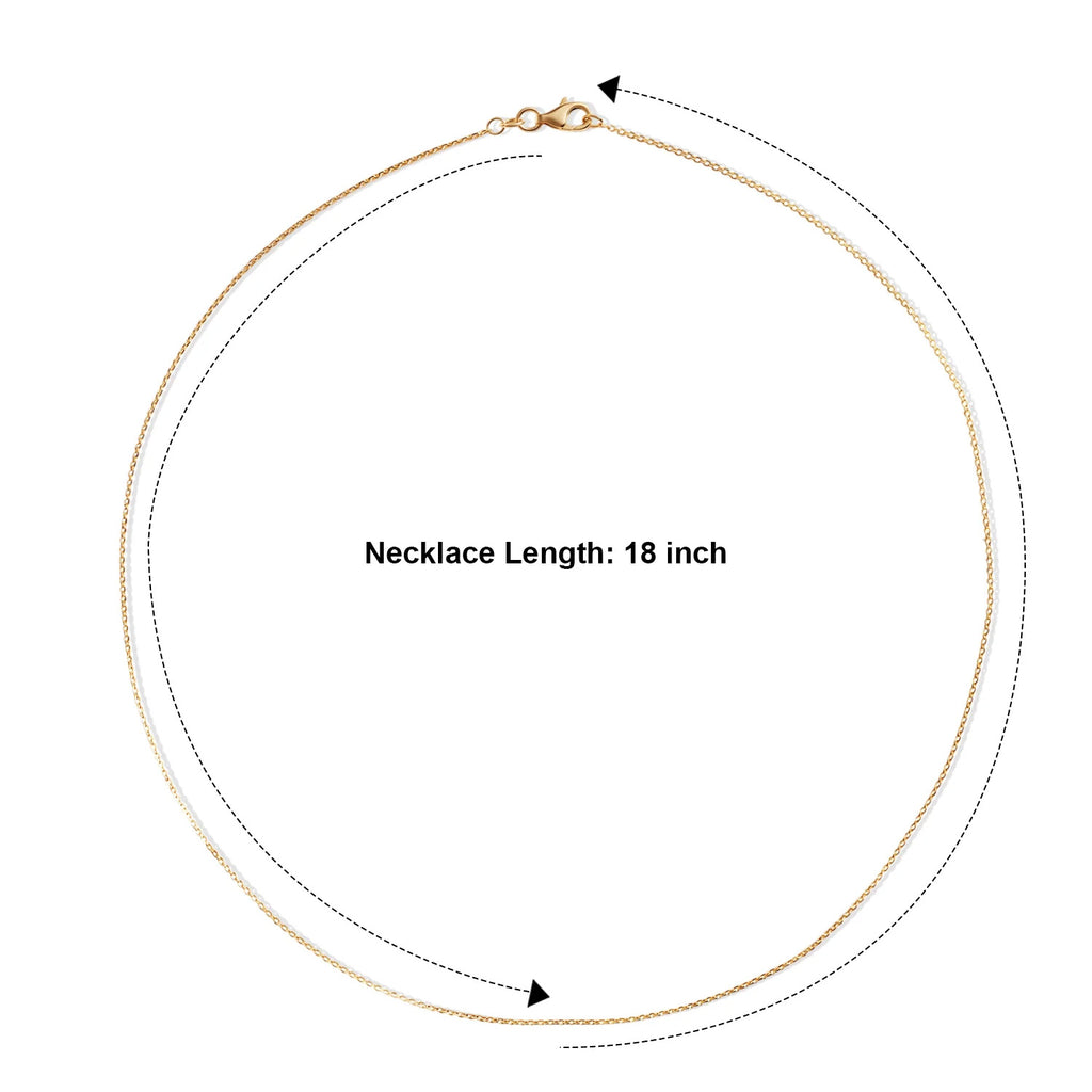 Italian Made- Yellow Gold Plated Sterling Silver Rolo Chain (Size - 18) with Lobster Clasp_8553628_6