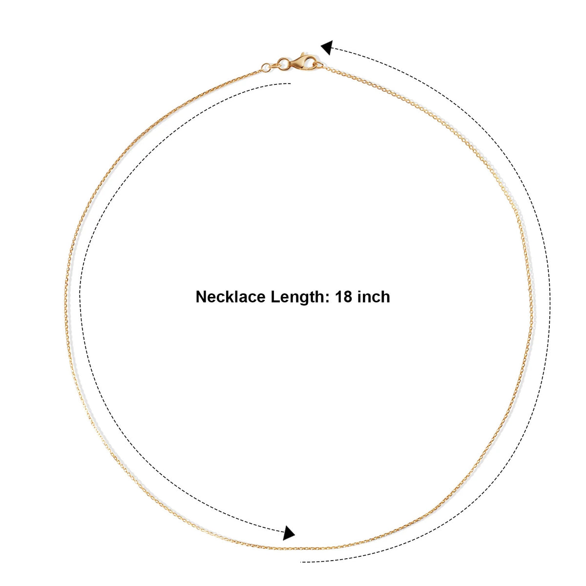 Italian Made- Yellow Gold Plated Sterling Silver Rolo Chain (Size - 18) with Lobster Clasp V32554350 6