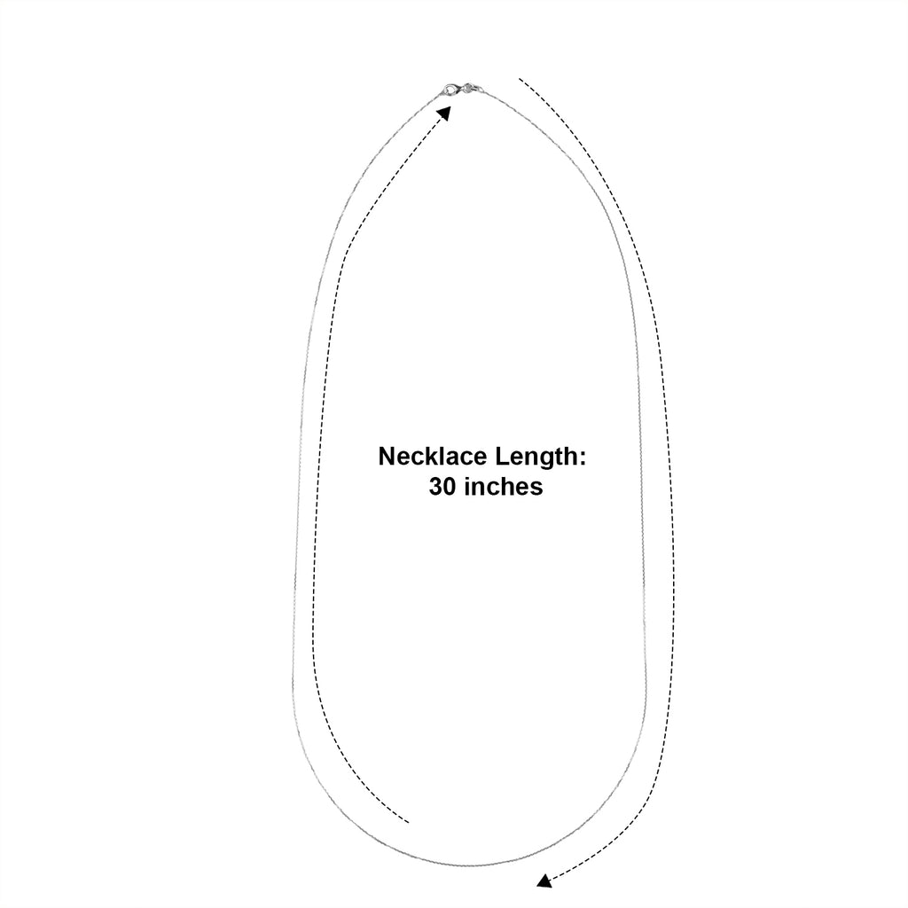 Closeout Deal - Rhodium Overlay Sterling Silver Rolo Chain (Size - 30) with Lobster Clasp_8553689_2