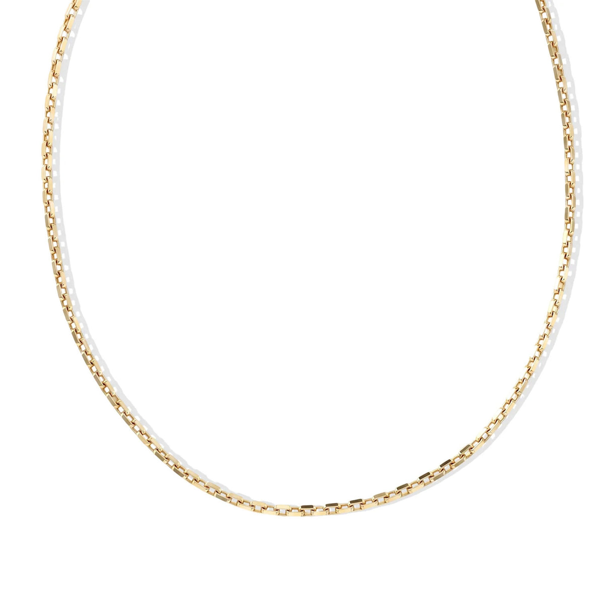 Italian Made- Yellow Gold Plated Sterling Silver Rolo Chain (Size - 30) with Lobster Clasp V32559534 0