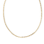 Italian Made- Yellow Gold Plated Sterling Silver Rolo Chain (Size - 30) with Lobster Clasp_8553690