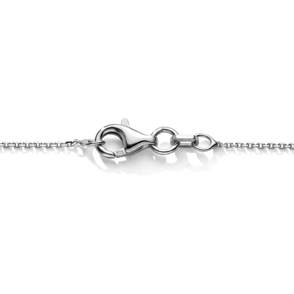 Italian Made - Rhodium Overlay Sterling Silver Rolo Chain (Size - 22) with Lobster Clasp V32558110 5