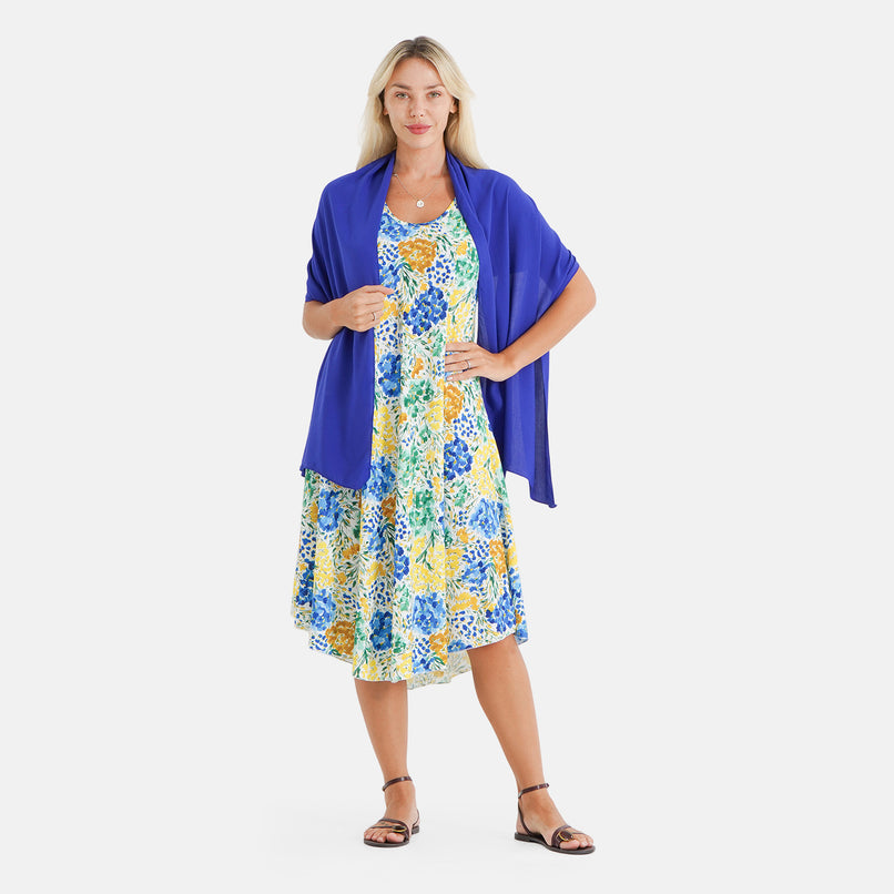La Marey Patterned Dress (Size - One Size) - Green_8555090