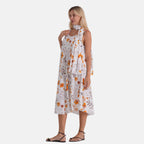 La Marey Patterned Dress (Size - One Size Curve) - Brown_8555093_3
