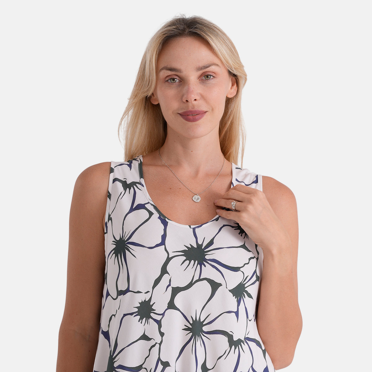 La Marey Summer Escape Printed Umbrella Dress with Scarf (One Size, 8-18) - Black &amp; White V32706053 5