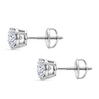 THE PERFECT DIAMOND - 950 Platinum IGI Certified Lab Grown Diamond (D/IF) Solitaire Earring with Screw Back 2.07 Ct_8555138_3