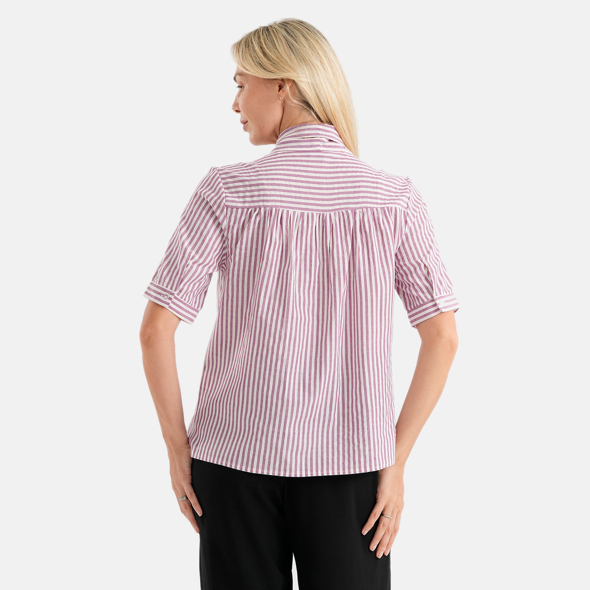 La Marey Grace Cotton Blend Bow Blouse (Size XL, 20-22) - Lavender 8555281 2