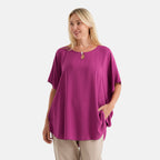 La Marey Patterned Top (Size - One Size) - Purple_8555290