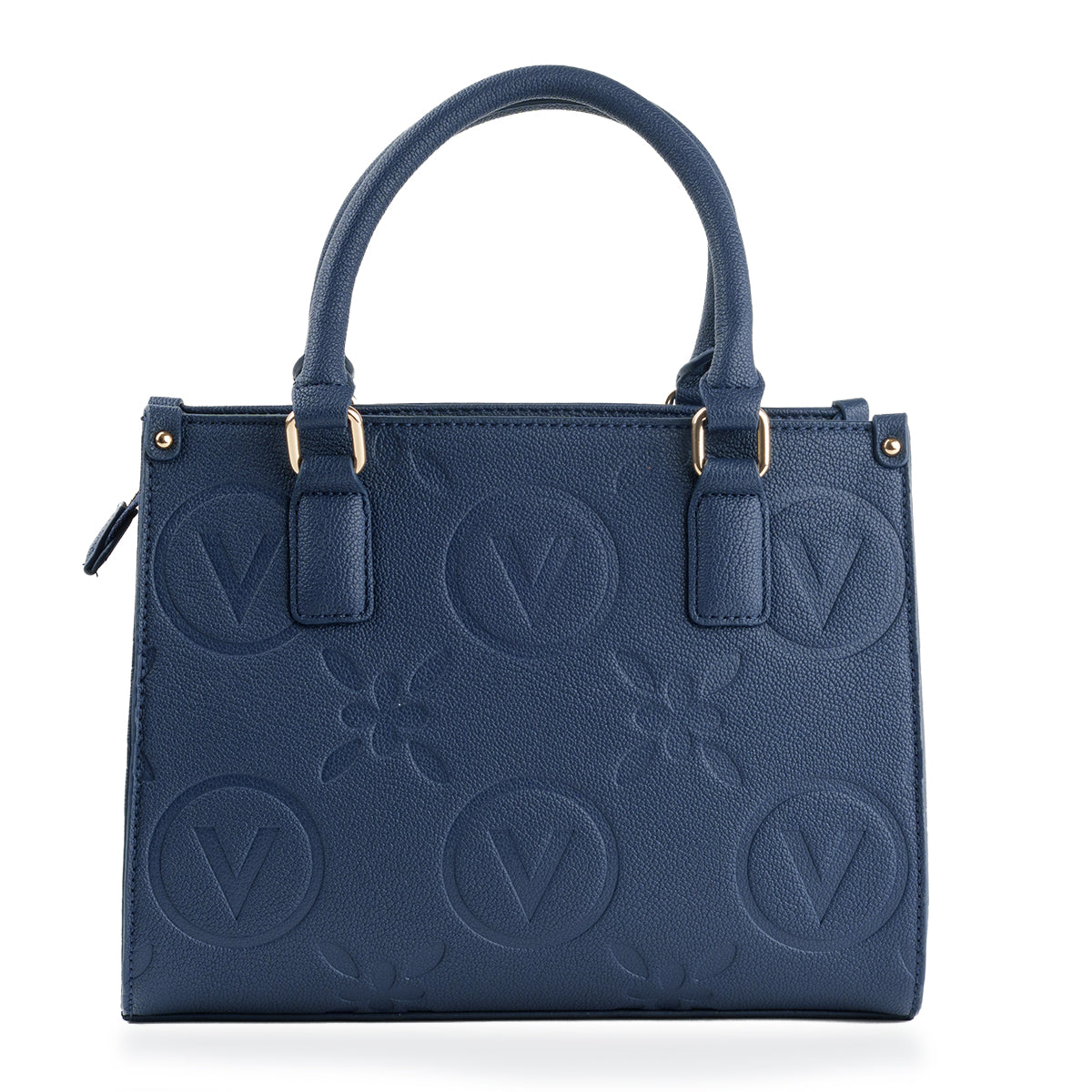 Mario Valentino Embossed Logo Handbag - Navy Blue V32617941 0