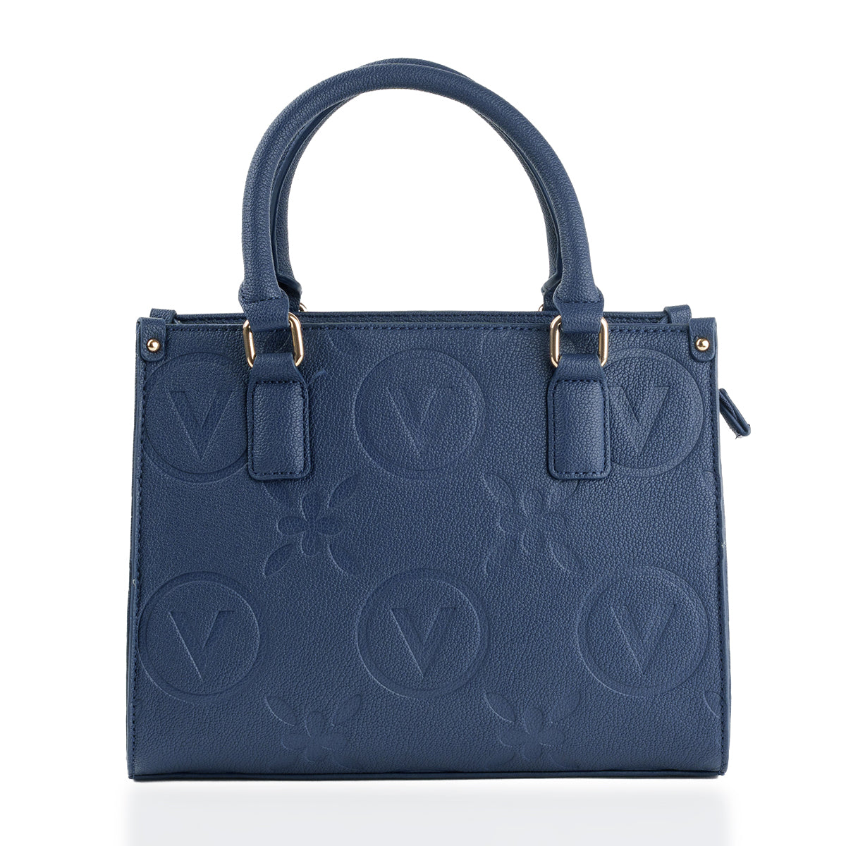 Mario Valentino Embossed Logo Handbag - Navy Blue V32617941 4