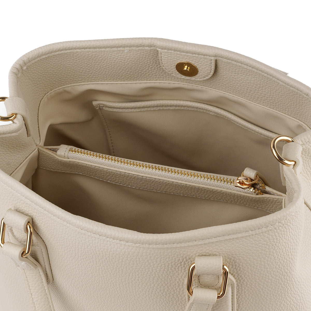 Mario Valentino Chain Shoulder Bag - Cream 8555389 4