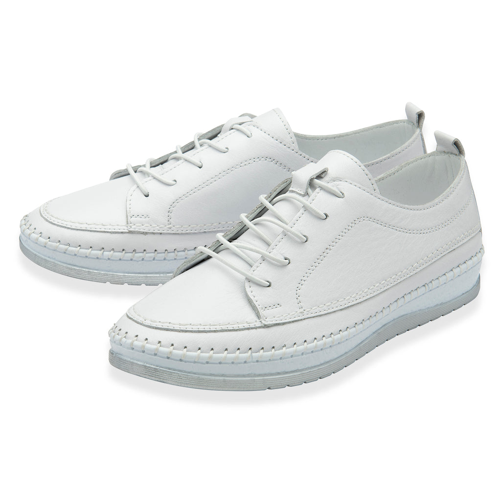 Lotus Womens Rimini Lace Up Casual Sneaker (Size 7) - White_8555610_1