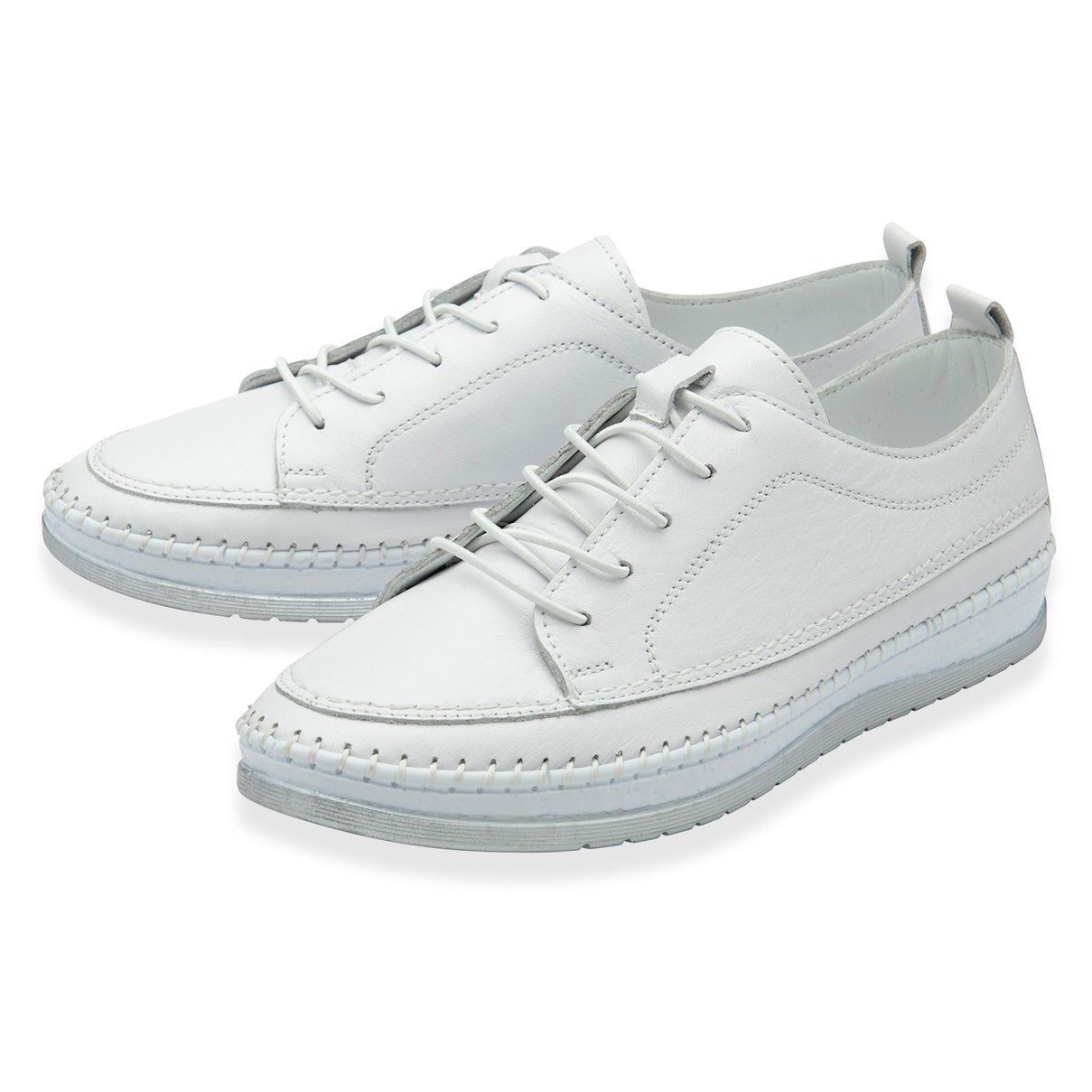 Lotus Womens Rimini Lace Up Casual Sneaker (Size 7) - White V32525961 1