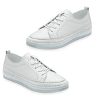 Lotus Womens Rimini Lace Up Casual Sneaker (Size 7) - White_8555610_3