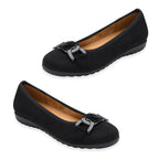Lotus Ladies Eleni Casual Slip-On Pump With Chain Detail (Size 6) - Black_8555637