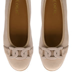 Lotus Ladies Eleni Casual Slip-On Pump With Chain Detail (Size 4) - Natural_8555663_3
