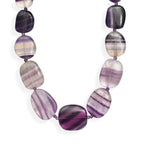 EverTrue - Multi Fluorite & African Amethyst Beads Necklace (Size - 18+1 Ext) in Yellow Gold Tone 330.00 Ct._8556031_3