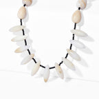 EverTrue - Black Spinel & White Opal Necklace (Size - 18+1 Ext) in Silver Tone 170.00 Ct._8556032