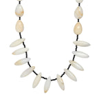 EverTrue - Black Spinel & White Opal Necklace (Size - 18-1 Ext) in Silver Tone 170.00 Ct.