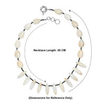 EverTrue - Black Spinel & White Opal Necklace (Size - 18+1 Ext) in Silver Tone 170.00 Ct._8556032_5