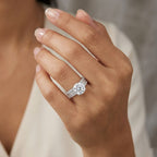 D'Joy - Moissanite Ring in Rhodium Overlay Sterling Silver 6.22 Ct._8556349_1