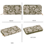 Set of 2 Floral Print Zip Around Wallet Set - Olive_8556468_4