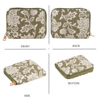Set of 2 Floral Print Zip Around Wallet Set - Olive_8556468_6