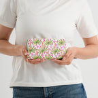 Set of 2 Floral Print Zip Around Wallet Set - Green_8556469_3