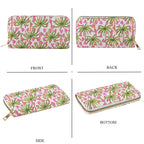 Set of 2 Floral Print Zip Around Wallet Set - Green_8556469_4