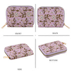 Set of 2 Floral Print Zip Around Wallet Set - Purple_8556470_6