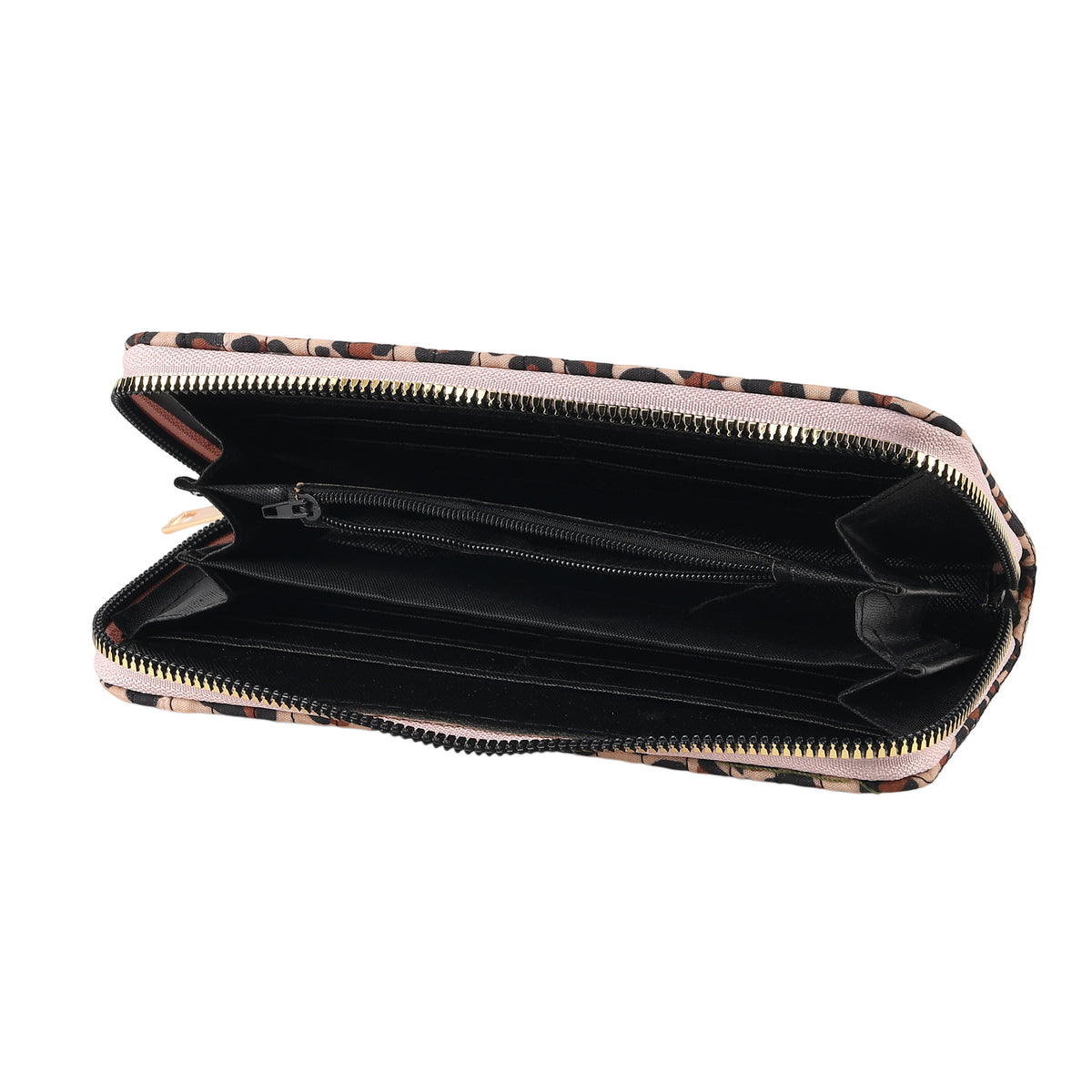 Set of 2 Leopard Print Zip Around Wallet Set - Brown V32515492 5