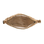 Floral Print Crescent Sling Bag - Chocolate_8556496_5