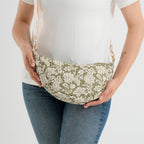 Floral Print Crescent Sling Bag - Olive_8556497_3