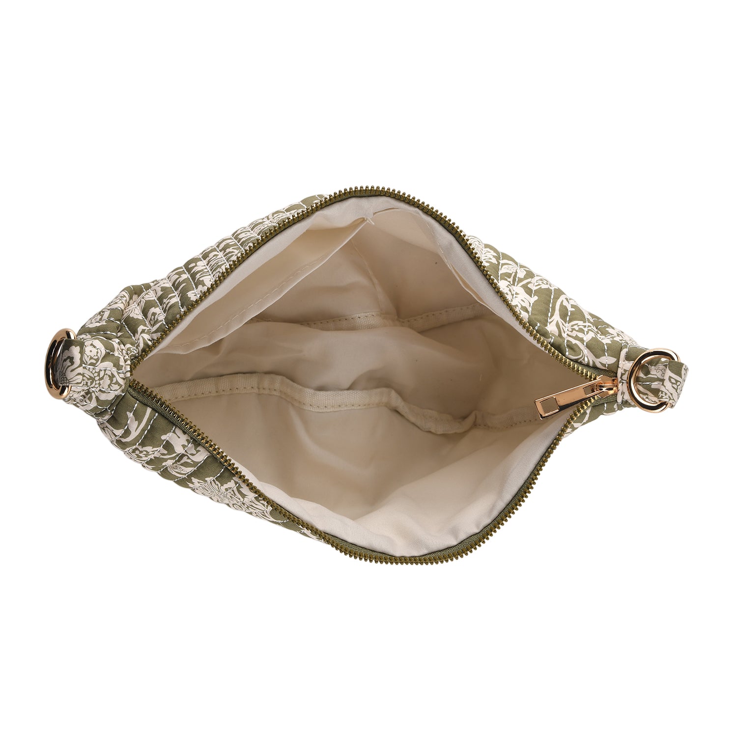 Floral Print Crescent Sling Bag - Olive V32520730 5