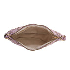 Floral Print Crescent Sling Bag - Purple_8556504_5