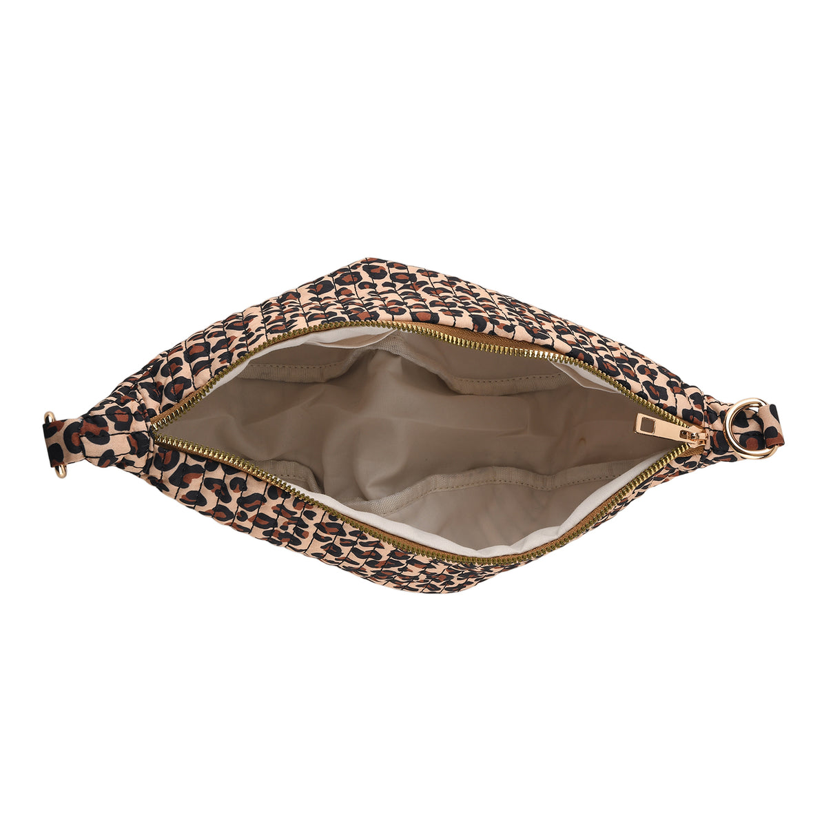 Leopard Print Crescent Sling Bag - Brown V32519021 5