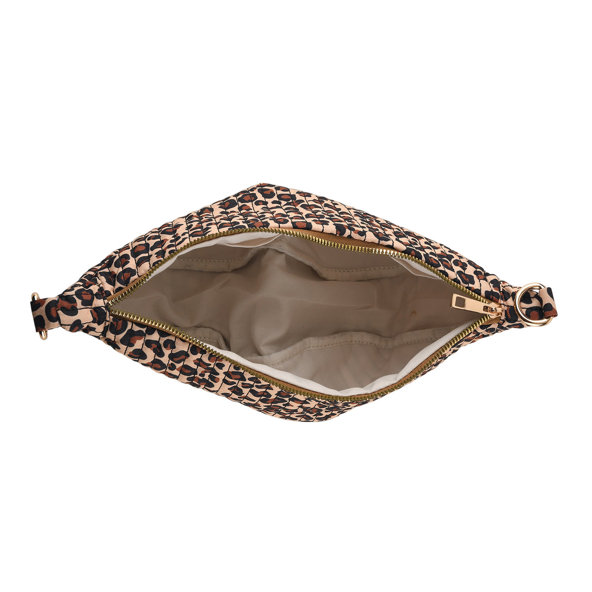 Leopard Print Crescent Sling Bag - Brown V32519021 5