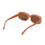 Retro Thick-Frame UV400 Protective Orange Rectangle Sunglasses with the Box- Orange_8556665_4